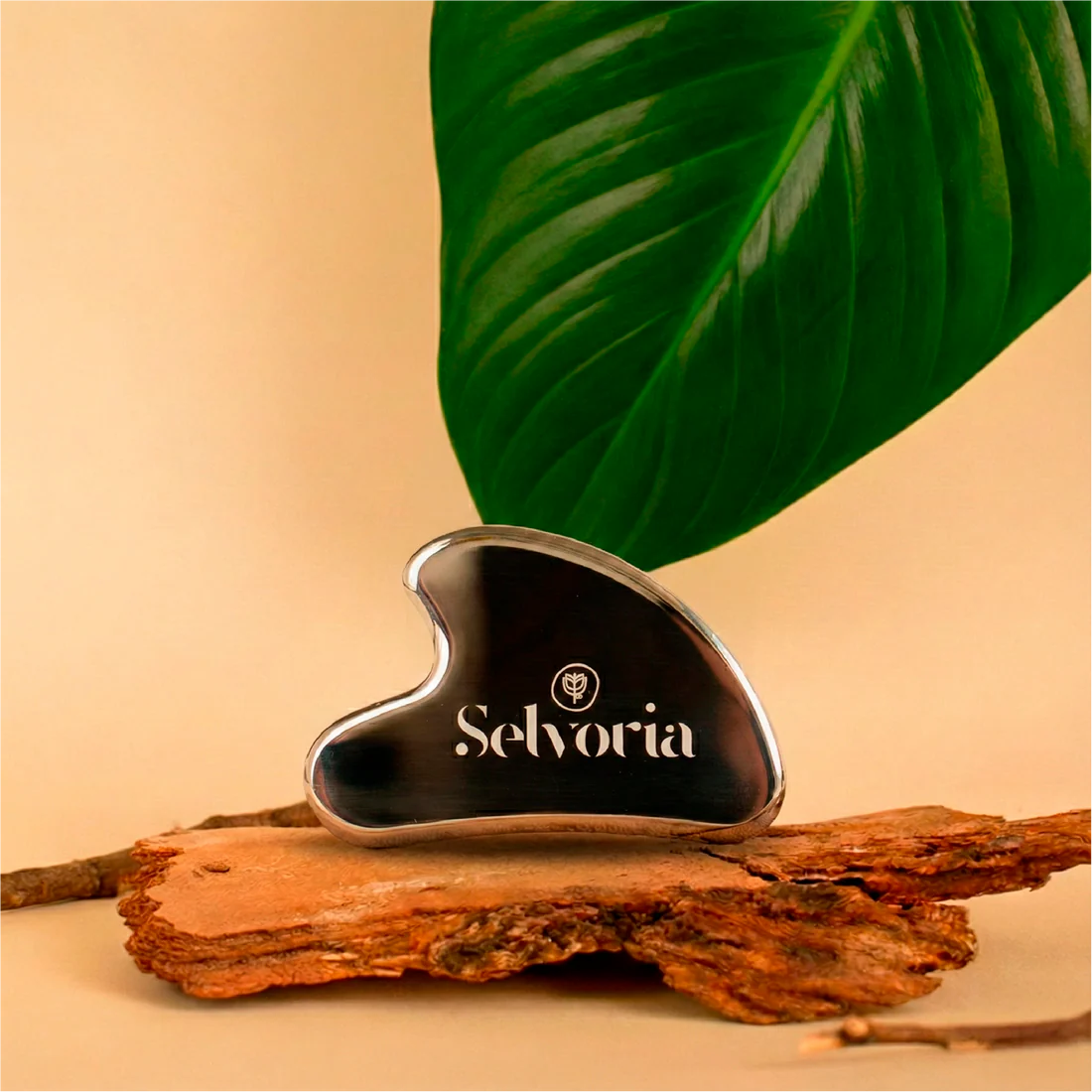 Gua Sha facial de acero inoxidable