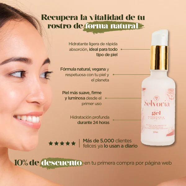 ¡Experimenta la hidratación profunda que puede regalarte la naturaleza colombiana con nuestro Gel Hidratante y Nutritivo!